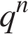 q в сте­пе­ни n 
