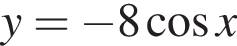y= минус 8 ко­си­нус x