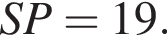 SP=19.