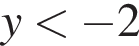 y мень­ше минус 2