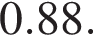 0.88.