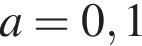 a=0,1