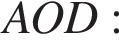 AOD: