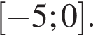 левая квадратная скобка минус 5;0 правая квадратная скобка .