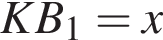  KB_1 = x