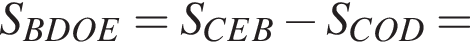 S_BDOE = S_CEB минус S_COD =