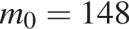 m_0=148