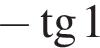  минус тан­генс 1