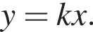 y=kx.