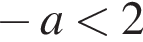  минус a мень­ше 2