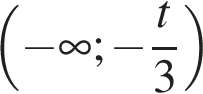  левая круг­лая скоб­ка минус бес­ко­неч­ность ; минус дробь: чис­ли­тель: t, зна­ме­на­тель: 3 конец дроби пра­вая круг­лая скоб­ка 