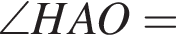 \angle HAO=