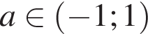  a при­над­ле­жит левая круг­лая скоб­ка минус 1;1 пра­вая круг­лая скоб­ка 