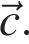 \vec c.