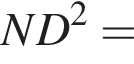 ND в квадрате =