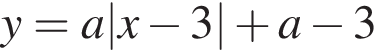 y=a|x минус 3| плюс a минус 3