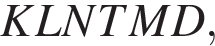 \meneKLNTMD,