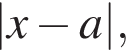 |x минус a|,