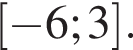  левая квад­рат­ная скоб­ка минус 6; 3 пра­вая квад­рат­ная скоб­ка .