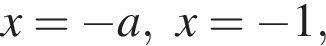 x= минус a,x= минус 1,