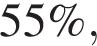 55\%,