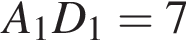 A_1D_1 = 7