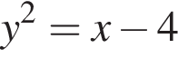 y в квад­ра­те =x минус 4