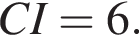 CI=6.