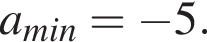 a_min = минус 5.