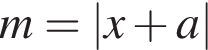 m=|x плюс a|