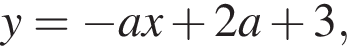 y = минус ax плюс 2a плюс 3,