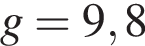 g = 9,8