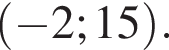  левая круг­лая скоб­ка минус 2; 15 пра­вая круг­лая скоб­ка .