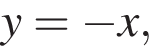 y = минус x,