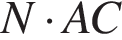 N умно­жить на AC