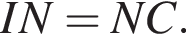  IN = NC.