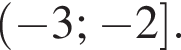  левая круг­лая скоб­ка минус 3; минус 2 пра­вая квад­рат­ная скоб­ка .