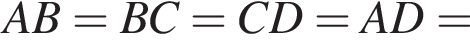 AB=BC=CD=AD=