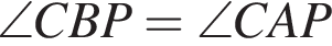 \angle CBP=\angle CAP