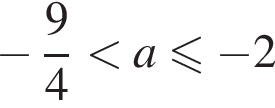  минус дробь: чис­ли­тель: 9, зна­ме­на­тель: 4 конец дроби мень­ше a \leqslant минус 2 